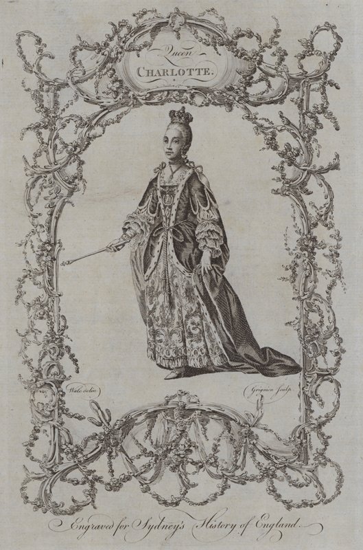 Królowa Charlotte (grawerowanie) autorstwa Samuel (after) Wale