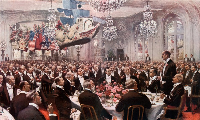 Bankiet Pielgrzyma w Savoy autorstwa Samuel Begg