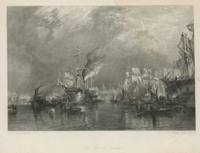 Port w Londynie autorstwa Samuel Bough