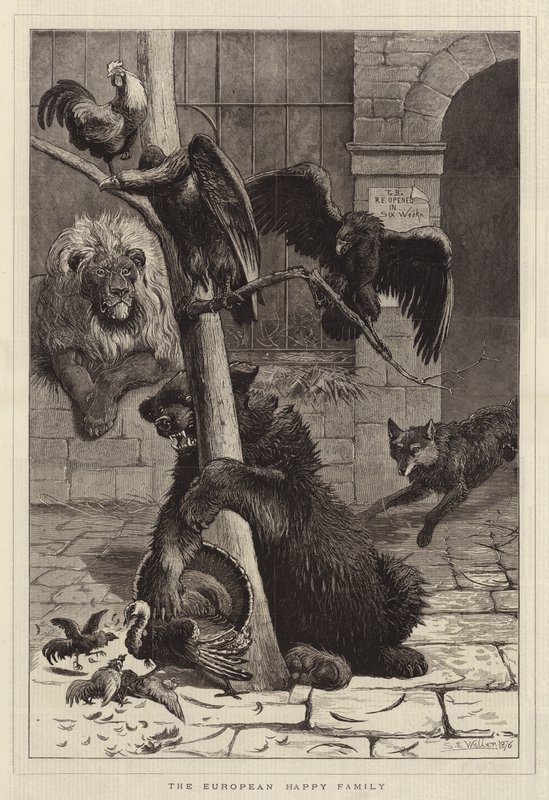 Europejska szczęśliwa rodzina autorstwa Samuel Edmund Waller