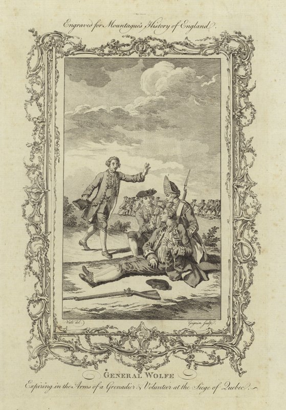 Śmierć generała Jamesa Wolfe autorstwa Samuel Wale