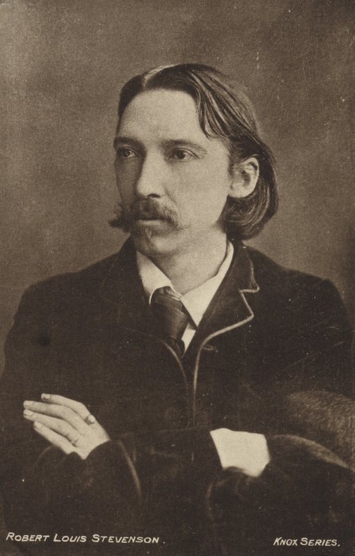 Robert Louis Stevenson, szkocki pisarz autorstwa Scottish Photographer