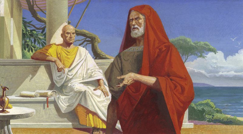 Generał Scypion spotyka generała Hannibala autorstwa Severino Baraldi