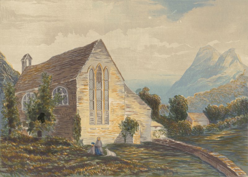 St Mary, Beddgelert, Carnarvonshire autorstwa Sidney Corner