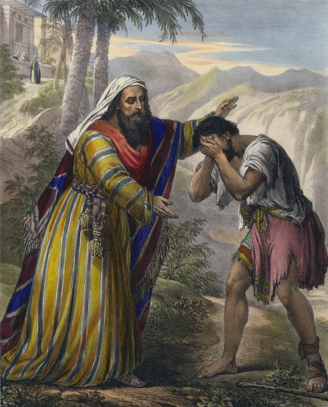 Syn marnotrawny (kolorowy grawerunek) autorstwa Siegfried Detler Bendixen