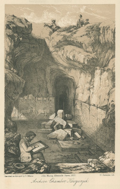 Izba archiwalna, Kouyunjik autorstwa Solomon Caesar Malan