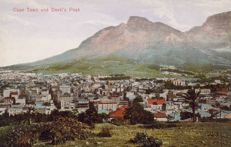 Kapsztad i Devils Peak, Republika Południowej Afryki autorstwa South African Photographer