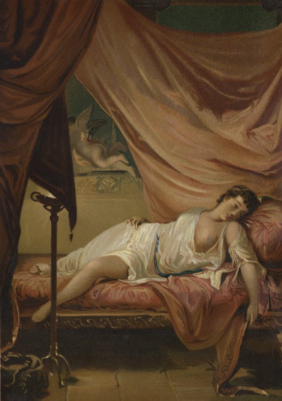 Eros i Psyche autorstwa Spanish School