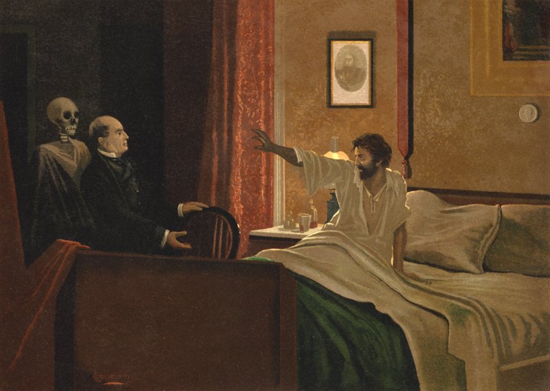 "Jest tam, doktorze. Ciągle widzę" autorstwa Spanish School