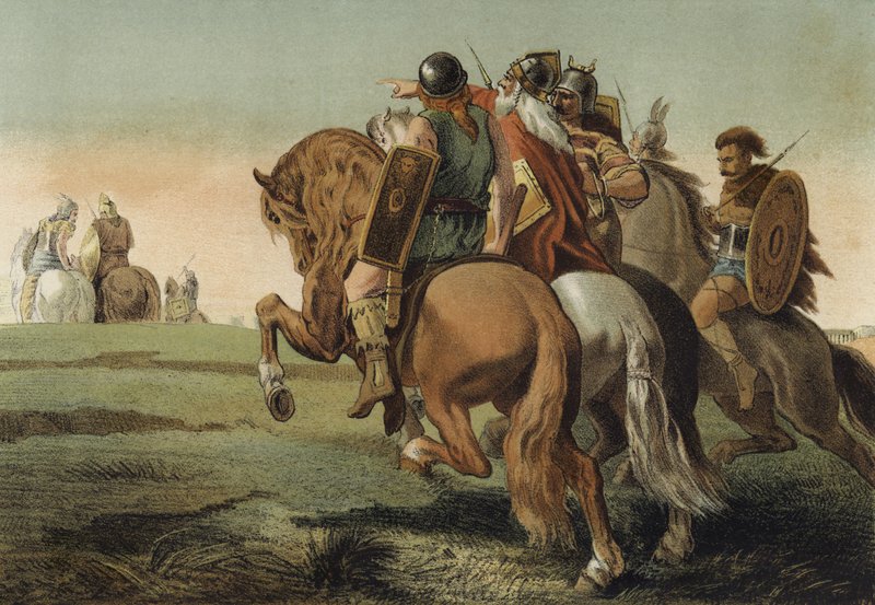 Barbarzyńcy przed Rzymem autorstwa Spanish School