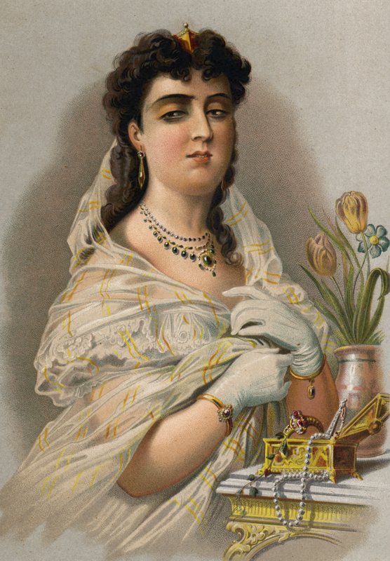 Próżność (chromolitho) autorstwa Spanish School