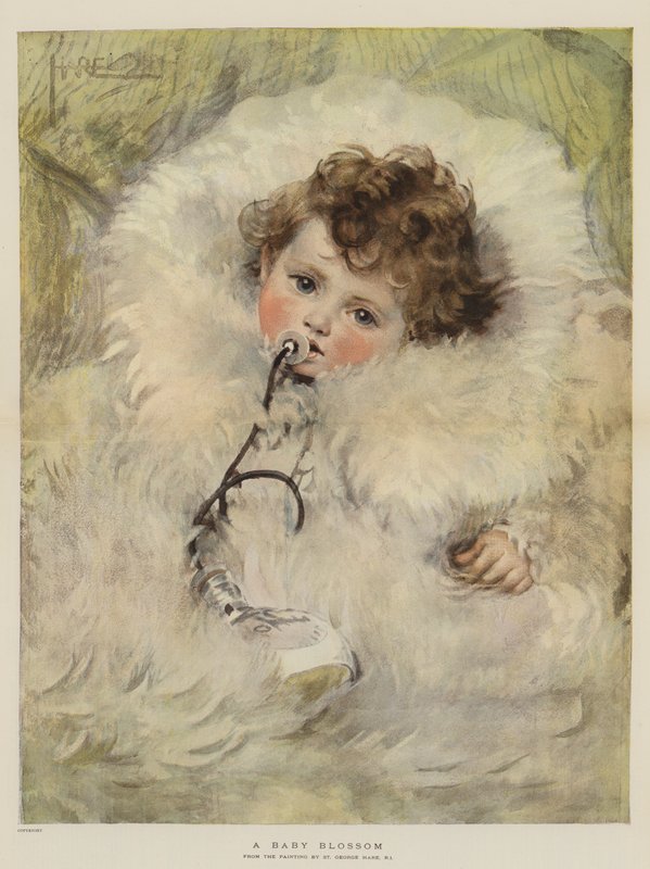 Kwiat dziecka (chromolitho) autorstwa St. George Hare