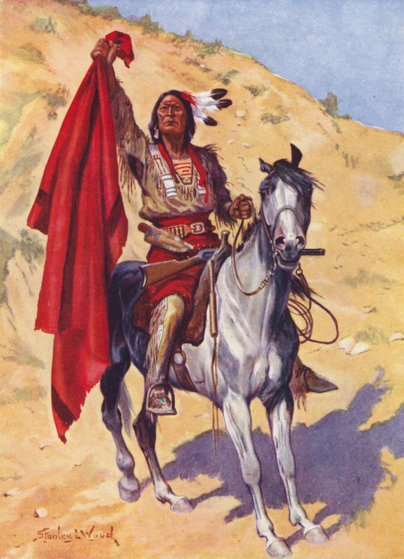 Koc Indianin (kolor lito) autorstwa Stanley L. (after) Wood