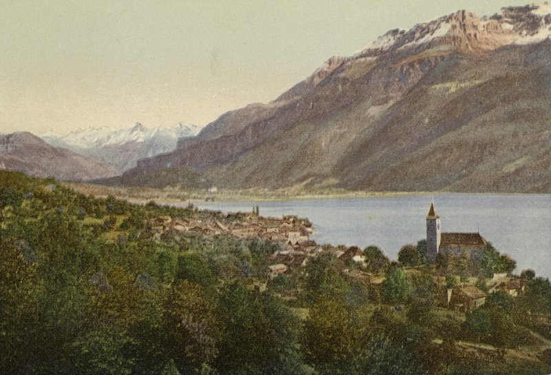 Oberland Berneński: Brienz (kolorowe zdjęcie) autorstwa Swiss Photographer
