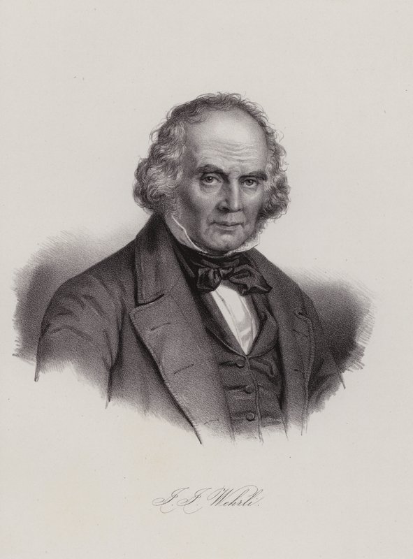 Johann Jakob Wehrli, szwajcarski pedagog (grafika) autorstwa Swiss School