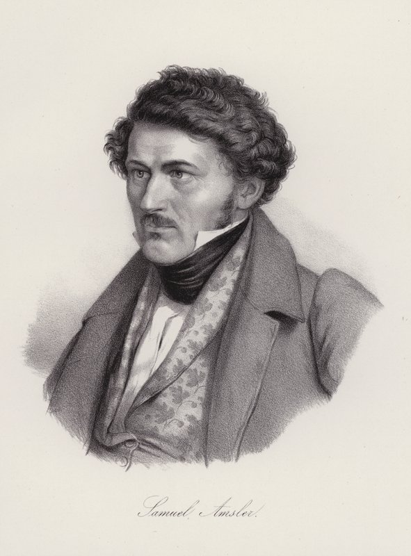Samuel Amsler , szwajcarski grawer (grawerowanie) autorstwa Swiss School