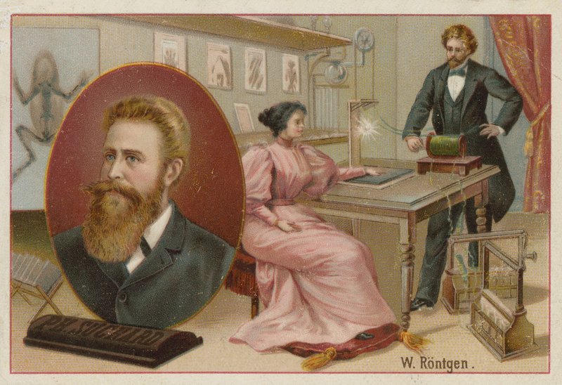 Wilhelm Roentgen, niemiecki fizyk autorstwa Swiss School