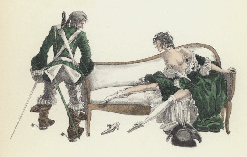 Ilustracja do Kandyda Woltera autorstwa Sylvain Sauvage