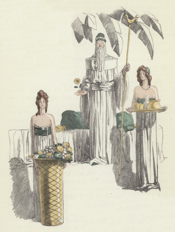 Ilustracja do Kandyda Woltera autorstwa Sylvain Sauvage