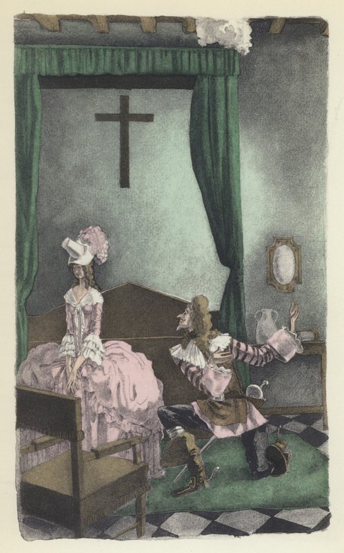 Ilustracja do Kandyda Woltera autorstwa Sylvain Sauvage