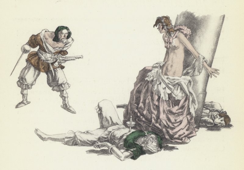 Ilustracja do Kandyda Woltera autorstwa Sylvain Sauvage