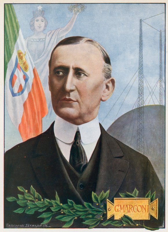 Guglielmo Marconi autorstwa Tancredi Scarpelli