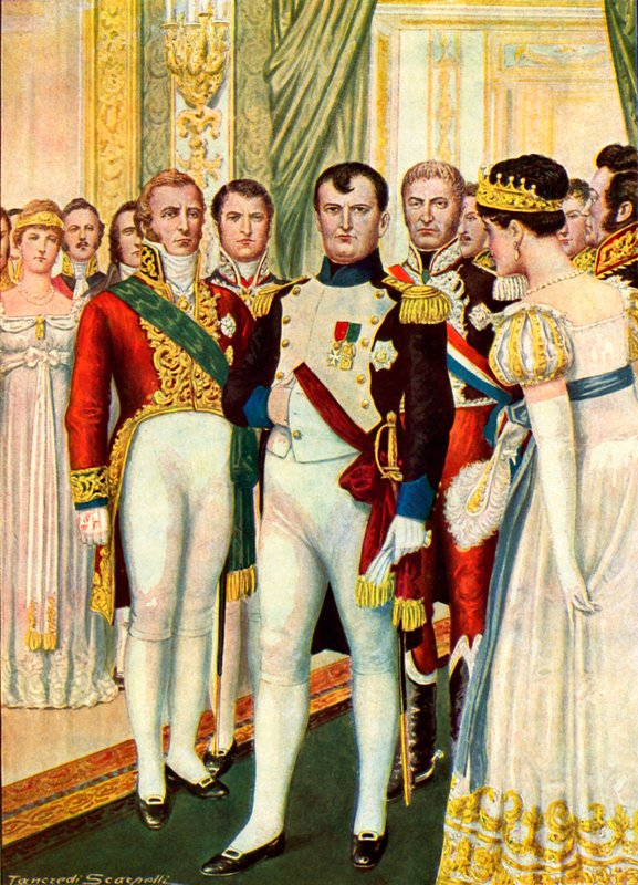 Napoleon na dworze autorstwa Tancredi Scarpelli