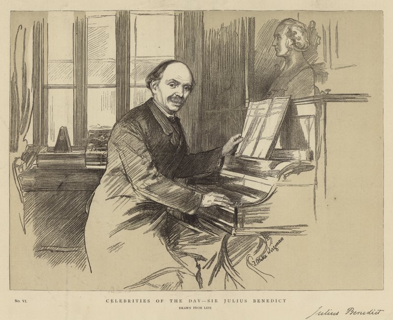 Celebryci dnia, Sir Julius Benedict autorstwa Theodore Blake Wirgman