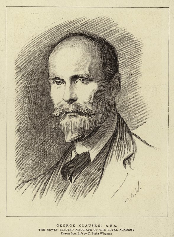 George Clausen, ARA autorstwa Theodore Blake Wirgman