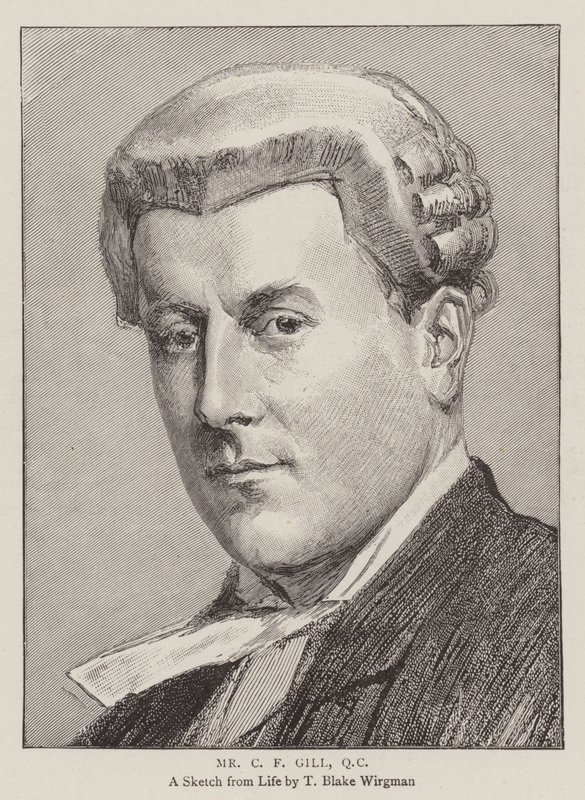 Pan C F Gill, QC autorstwa Theodore Blake Wirgman
