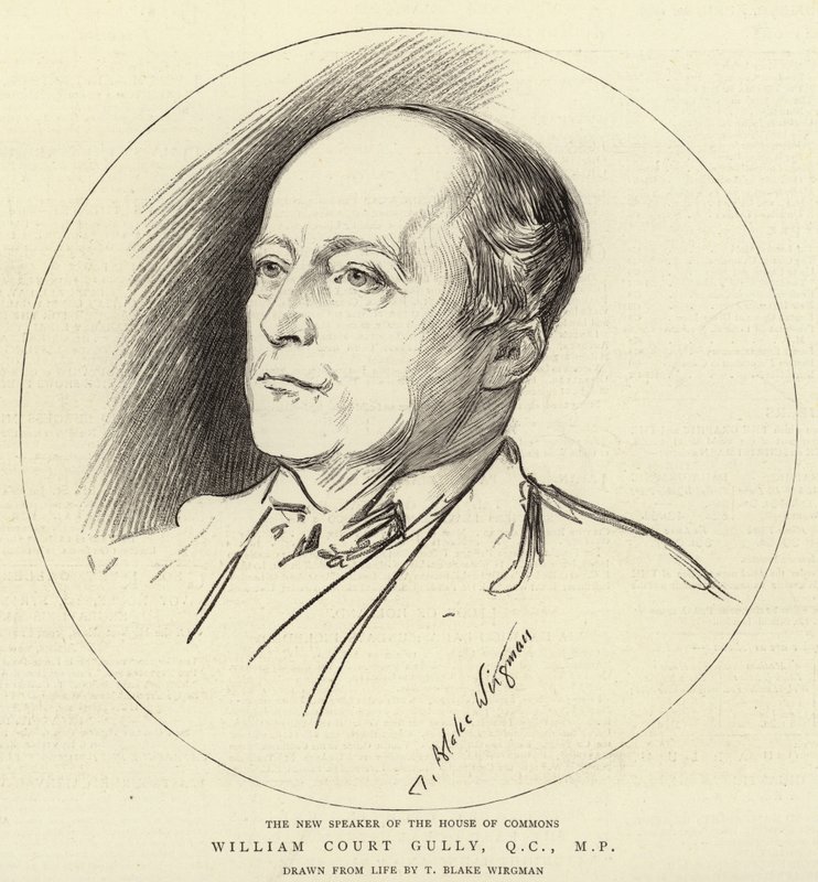 William Court Gully, QC, MP autorstwa Theodore Blake Wirgman
