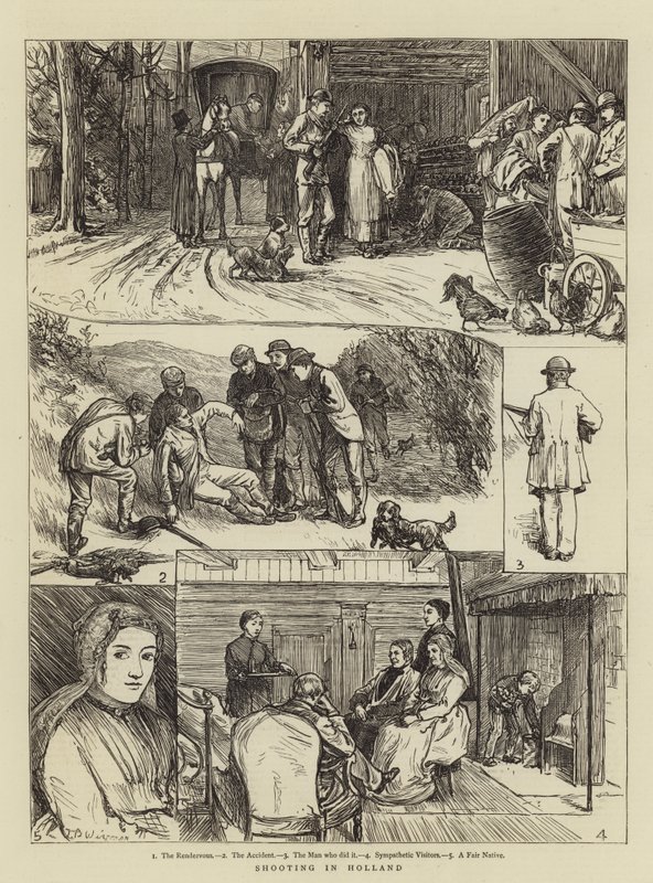 Strzelanie w Holandii autorstwa Theodore Blake Wirgman