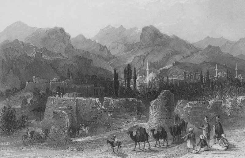 Filadelfia, zwana przez Turków Allahem Sher, Miastem Boga autorstwa Thomas Allom