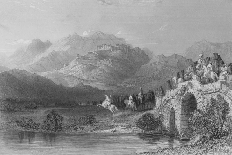 Akropol w Pergamie, Azja Mniejsza autorstwa Thomas Allom