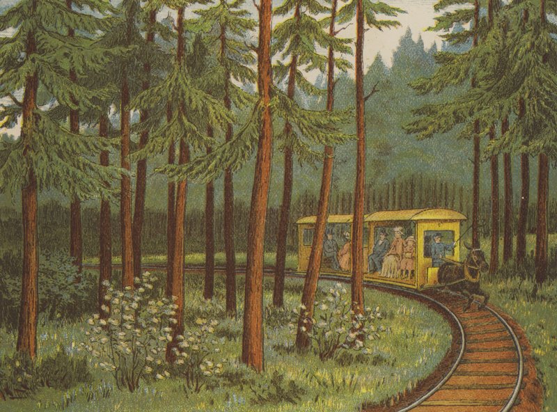 Paryż: tramwaj z kucykami autorstwa Thomas Crane