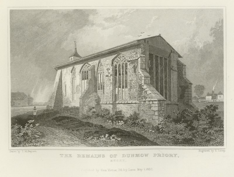 The Remains of Dunmow Priory, Essex autorstwa Thomas Mann Baynes