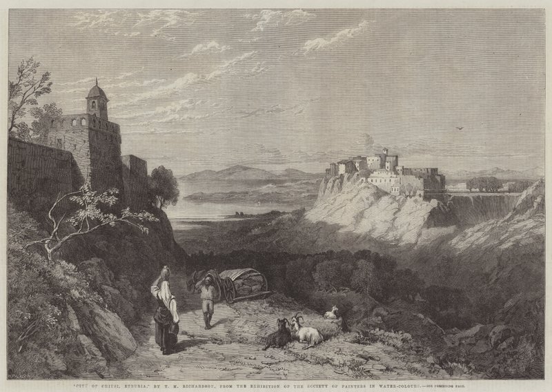 Miasto Chiusi, Etruria autorstwa Thomas Miles II Richardson