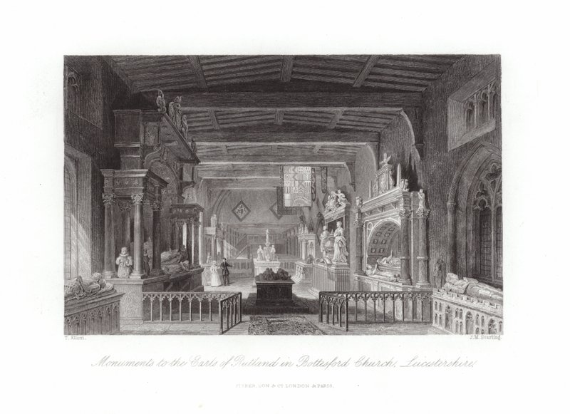 Kościół w Bottesford autorstwa Thomas Allom