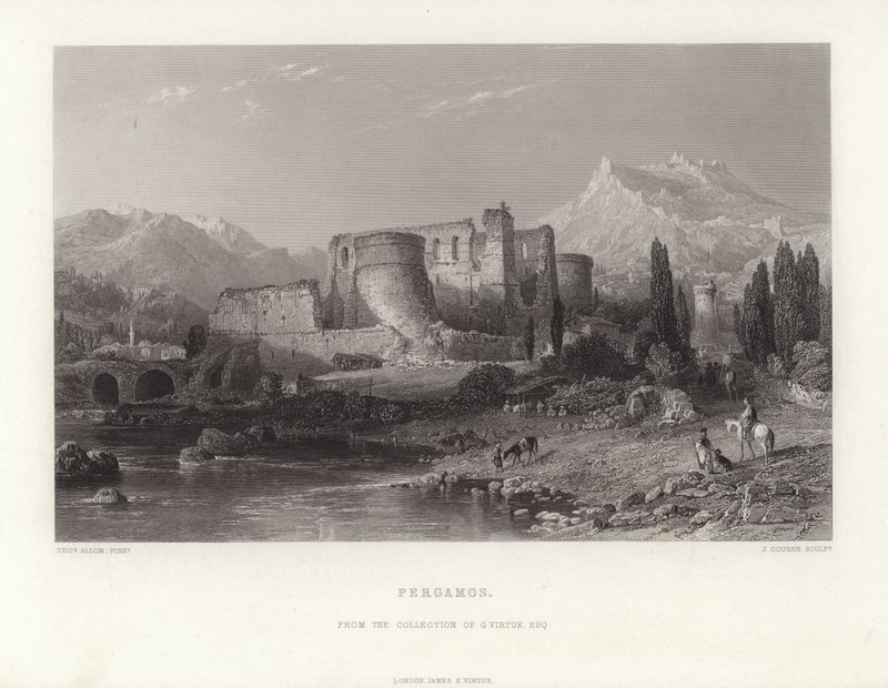 Pergamos, Turcja autorstwa Thomas Allom