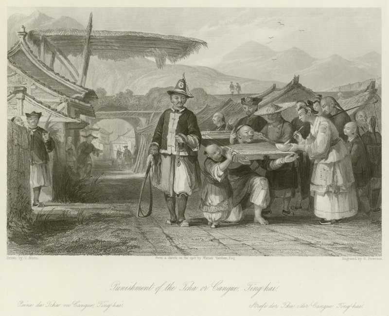 Kara Tcha lub Cangue autorstwa Thomas Allom