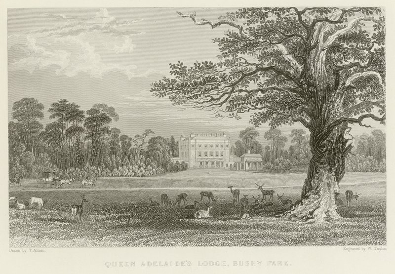 Lodge Królowej Adelajdy autorstwa Thomas Allom