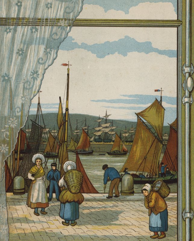 Boulogne: port (kolor lito) autorstwa Thomas Crane