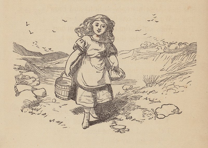 Biedna Susan (kolorowy grawerunek) autorstwa Thomas Dalziel