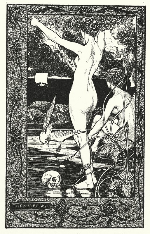 Syreny (litografia) autorstwa Thomas Heath Robinson
