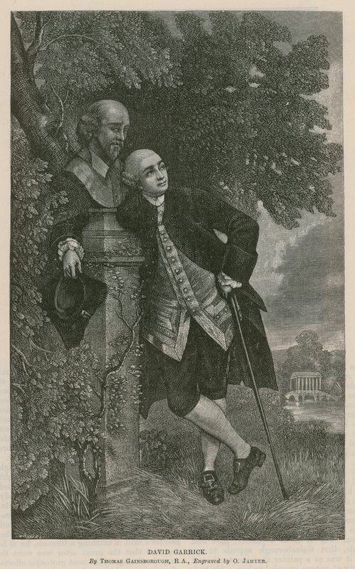 David Garrick, aktor autorstwa Thomas Hosmer Shepherd