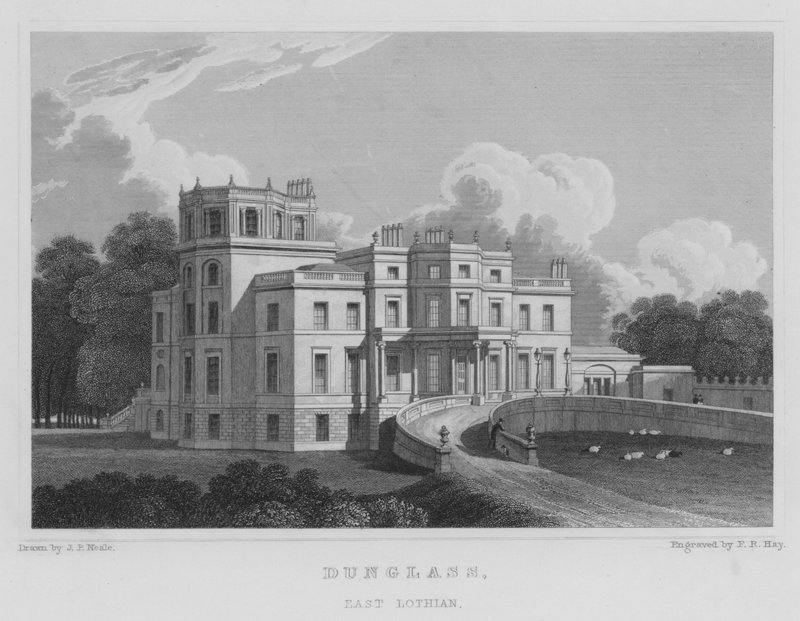 Dunglass, East Lothian (grawerowanie) autorstwa Thomas Hosmer Shepherd