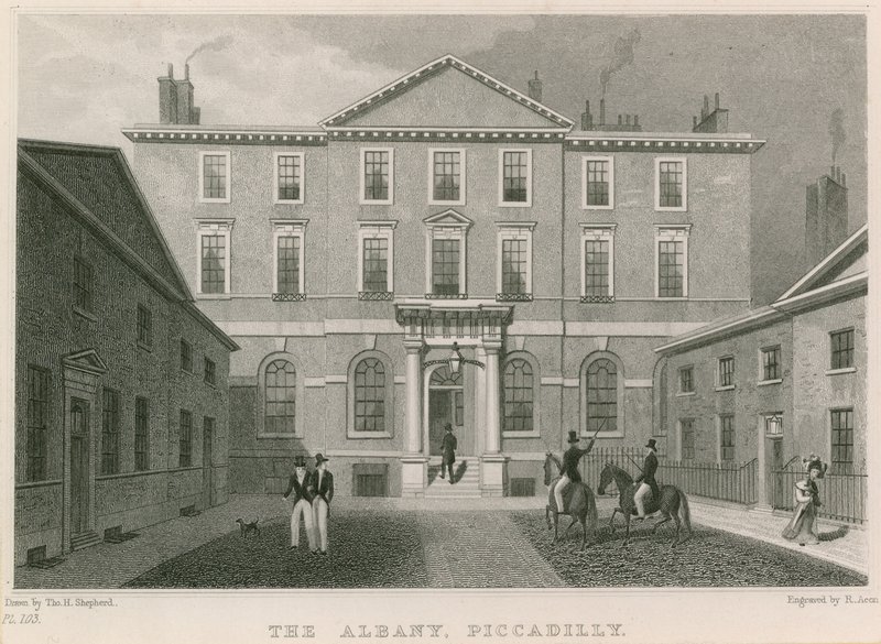 Albany, Piccadilly, Londyn autorstwa Thomas Hosmer Shepherd
