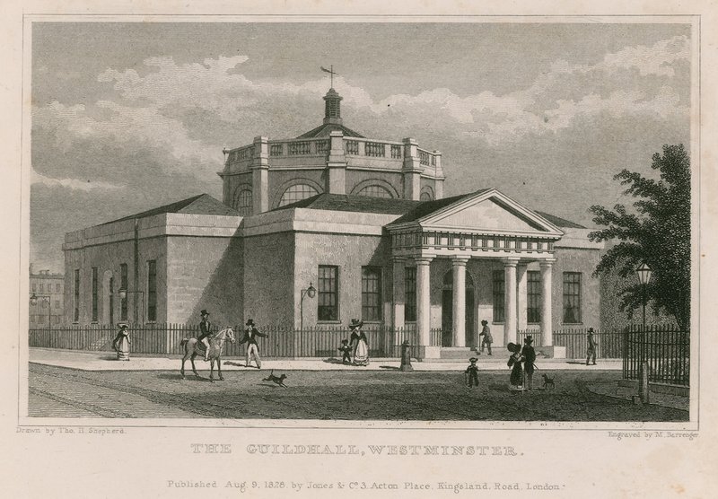 Guildhall, Westminster, Londyn autorstwa Thomas Hosmer Shepherd
