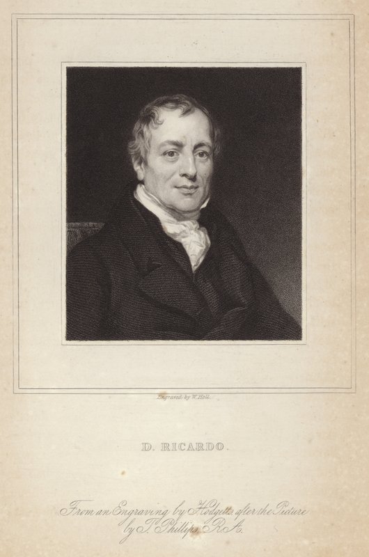 Portret Davida Ricardo autorstwa Thomas Phillips