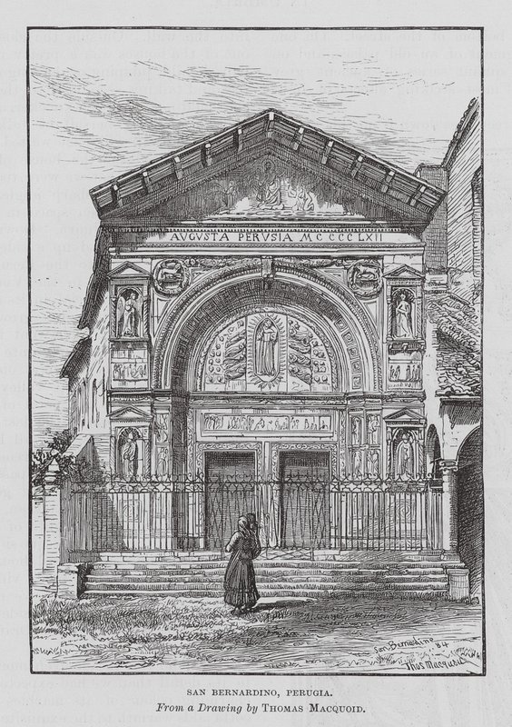 San Bernardino, Perugia (rycina) autorstwa Thomas Robert Macquoid